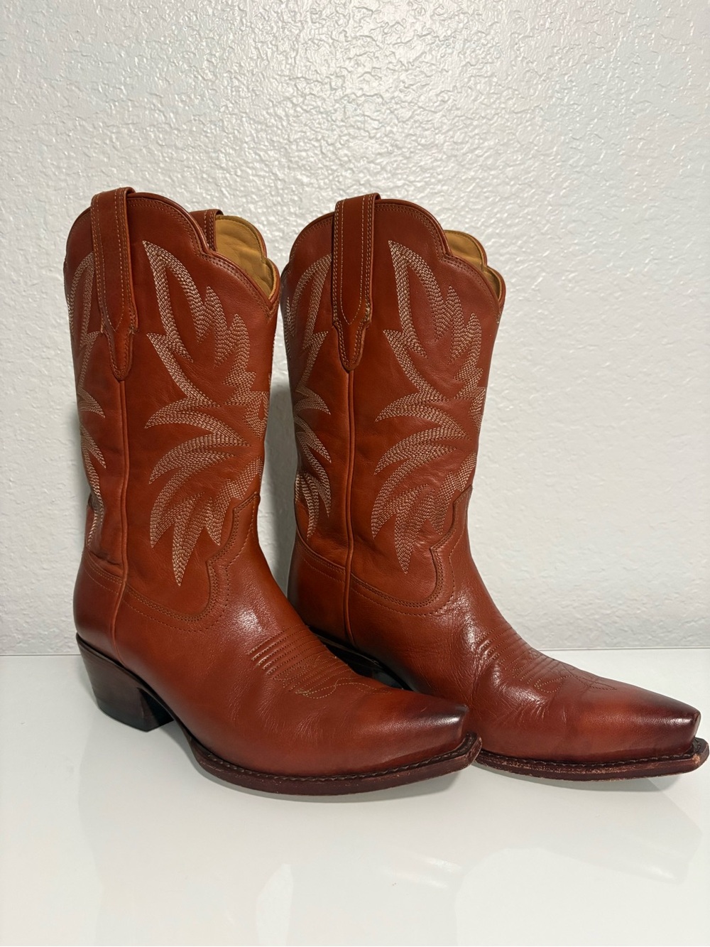 Tecovas Sadie brown  Chestnut Leather Western Cowboy Boots